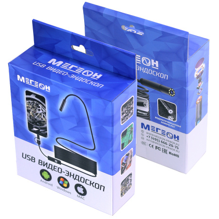 Видеоскоп-Эндоскоп micro-USB 1,5м МЕГЕОН 33251 купить по низкой цене | МАКСПРОФИТ